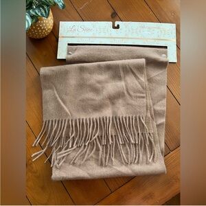 La Seine Cashmere Tan Scarf